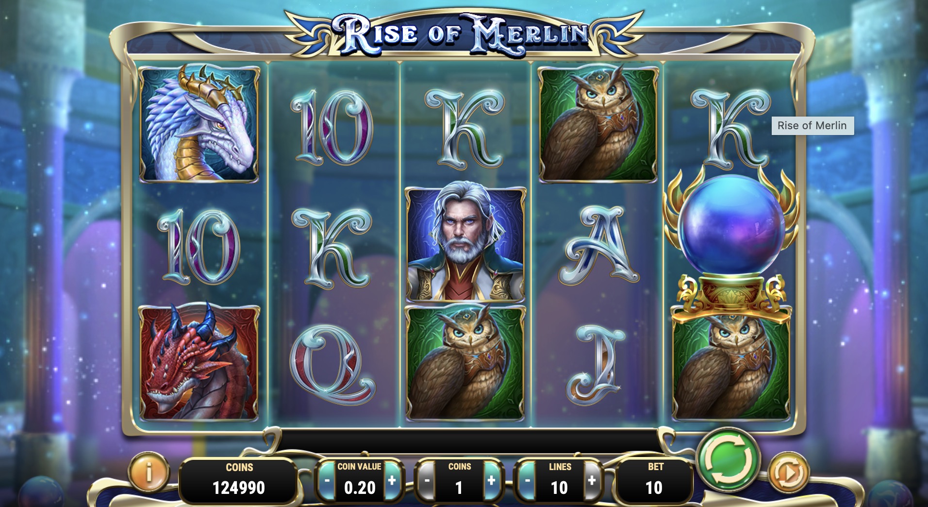 Irwin casino      Rise of Merlin